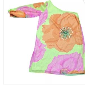 Trina Turk NWT Floral One-Shoulder Dress